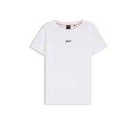 BOSS Slim-Fit T-Shirt aus Baumwolle mit Logo-Stickerei - Style C_Elove_embro, 50554696 Weiß L