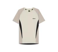 BOSS Slim-Fit T-Shirt aus Mesh-Jersey mit kontrastfarbenen Einsätzen - Style TS_TOC Matchball, 50549511 Natur XXL