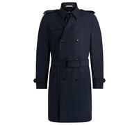 BOSS Slim-Fit Trenchcoat mit zweireihiger Knopfleiste - Style H-Hyde-Trench-241, 50534911 Dunkelblau 46