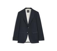 BOSS Slim-Fit Twill-Sakko aus Leinen - Style H-Hutson-Peak-262, 50561857 Dunkelblau 44