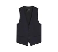 BOSS Slim-Fit Weste aus Schurwoll-Serge - Style H-Huge-Vest-B1, 50469160 Dunkelblau 50