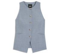BOSS Slim Fit Weste aus Schurwoll-Mix Modell 'JULERAN' in Hellblau, Größe 42