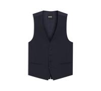 BOSS Slim-Fit Weste aus Stretch-Wolle - Style H-Huge-Vest-MM-224, 50479995 Dunkelblau 48