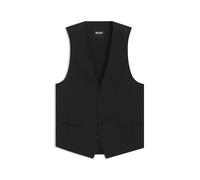 BOSS Slim-Fit Weste aus Stretch-Wolle - Style H-Huge-Vest-MM-224, 50479995 Schwarz 54