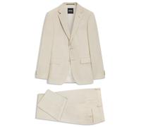 BOSS Slim-Fit Zweiteiler aus fein gemustertem Gewebe - Style H-Huge-2Pcs-253, 50561834 Hellbeige 56