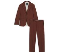 BOSS Slim-Fit Zweiteiler aus fein gemusterter Wolle - Style C-Holston-2Pcs-253, 50546089 Braun 106