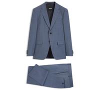 BOSS Slim-Fit Zweiteiler aus gemusterter Stretch-Wolle - Style H-Huge-2Pcs-263, 50567237 Blau 98