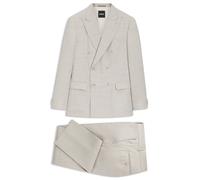 BOSS Slim-Fit Zweiteiler aus gestreiftem Leinen-Wolle-Mix - Style H-Huge-2pcs-DB-254, 50561830 Hellgrau 94