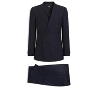 BOSS Slim-Fit Zweiteiler aus gestreifter Stretch-Wolle - Style H-Huge-2Pcs-DB-264, 50571959 Blau gestreift 102