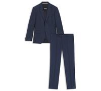 BOSS Slim-Fit Zweiteiler aus karierter Schurwolle - Style H-Huge-2Pcs-253, 50551812 Dunkelblau 94