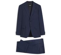 BOSS Slim-Fit Zweiteiler aus karierter Stretch-Wolle - Style H-Huge-2Pcs-263, 50567236 Dunkelblau 50