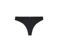 BOSS Slip mit niedrigem Bund, Spitze und goldfarbenen Akzenten - Style THONG_B LACE, 50566686 Schwarz S