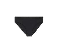 BOSS Slip mit niedriger Bundhöhe, goldfarbener Plakette und Monogramm-Spitze - Style BRIEF_B LACE, 50566492 Schwarz XS