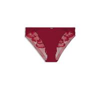 BOSS Slip aus Mikrofaser mit Spitzen-Details im Pfingstrosen-Design - Style BRIEF_ PEONY LACE, 50545063 Dunkelrot L