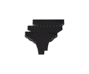 BOSS Slips aus supersoftem Material im Dreierpack mit nicht abzeichnendem Schnitt - Style 3P LACE BRAZILIAN, 50566501 Schwarz M