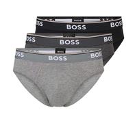Boss - Slips für Herren, Premium-Baumwolle (3er-Pack) (Grau/Dunkelgrau/Schwarz) XL