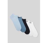 BOSS Sneaker-Socken aus Baumwoll-Mix im 5er-Pack Modell '5P AS UNI CC' in Blau, Größe 39-42