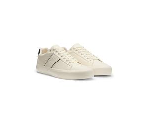 BOSS Sneakers aus Kunstleder mit unifarbenen und genarbten Strukturen - Style Aiden_Tenn_grltp, 50522833 Weiß 42