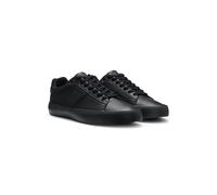 BOSS Sneakers aus Kunstleder mit unifarbener und genarbter Struktur - Style Aiden_Tenn_grltp, 50522833 Schwarz 39