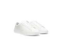 BOSS Sneakers aus Leder mit Cupsohle und gesticktem Signature-Streifen - Style Kieran_Tenn_allt, 50552853 Weiß 46