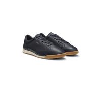 BOSS Sneakers aus Leder mit Folien-Logo - Style Nitan_Lowp_lt, 50568493 Dunkelblau 40