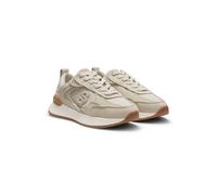 BOSS Sneakers aus Veloursleder mit Double-B-Monogramm - Style B Icon_Runn_stcsdcv, 50569213 Hellbeige 41