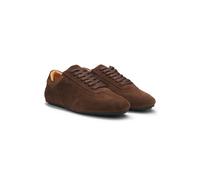 BOSS Sneakers aus Veloursleder mit Logo-Prägung - Style Noel_Lowp_sd, 50568711 Dunkelbraun 40