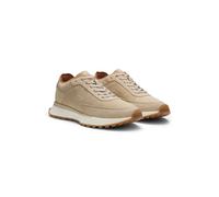 BOSS Sneakers aus Veloursleder mit Perforationen - Style Jonah_Runn_sdpf, 50567933 Beige 40