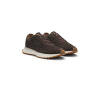 BOSS Sneakers aus Veloursleder mit Perforationen - Style Jonah_Runn_sdpf, 50567933 Dunkelbraun 46