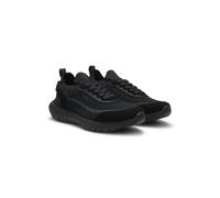 BOSS Sneakers aus Veloursleder mit Stricksocke und Schnürung - Style BOSS-MOTION_Slon_bkn, 50568943 Schwarz 43