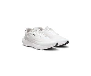 BOSS Sneakers im Laufschuh-Stil mit Lederbesatz - Style BOSS-MOTION_Runn_mth, 50568946 Weiß 44