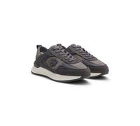 BOSS Sneakers im Retro-Look mit Details in Woll-Optik - Style B Icon_Runn_wlsd, 50552762 Dunkelgrau 37