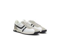 BOSS Sneakers mit Veloursleder-Imitat-Details und Logo - Style Zayn_Lowp_nymi, 50562818 Hellgrau 43