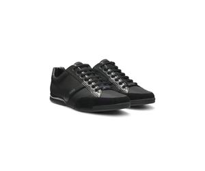 BOSS Sneakers mit Veloursleder und Kunstleder - Style Saturn_Lowp_mx A_N, 50498265 Schwarz 43