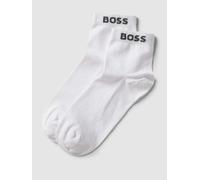 BOSS Sneakersocken mit Label-Details im 2er-Pack in Weiss, Größe 43-46