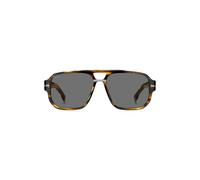 BOSS Sonnenbrille aus gemustertem Acetat mit silberfarbenen Details - Style BOSS 1718/SKVI572K, 58138198 Braun ONESI
