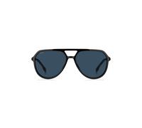 BOSS Sonnenbrille aus schwarzem Acetat mit metallenem Logo-Einsatz - Style BOSS 1831/S80758KU, 58609969 Schwarz ONESI