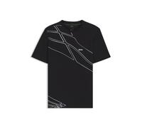 BOSS Sportives, feuchtigkeitsableitendes T-Shirt mit Piqué-Struktur - Style Tee 10_IN, 50556197 Dunkelblau L