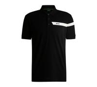 BOSS Sportives Paddy Poloshirt aus Baumwoll-Mix mit Piqué-Struktur - Style Paddy_IN, 50550290 Schwarz L