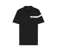 BOSS Sportives Paddy Poloshirt aus Baumwoll-Mix mit Piqué-Struktur - Style Paddy_IN, 50550290 Schwarz M
