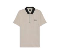 BOSS Sportives Paddy Poloshirt aus schnell trocknendem Stretch-Jersey - Style PL_Paddytech GOC, 50549460 Natur XXXL