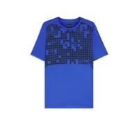 BOSS Sportives Slim-Fit T-Shirt aus bedrucktem Stretch-Mesh - Style TS_Jump Tech SJ, 50557694 Blau S