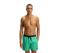 Badeshorts BOSS "Starfish", Herren, Gr. S (48), N-Gr, grün (brightgrün), Microfaser, Obermaterial: 100% Polyester, sportlich, Badehosen, mit Kontraststreifen (71252754-S) brightgrün