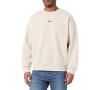 BOSS Green Regular Fit Sweatshirt aus Baumwoll-Mix Modell 'STENSON' in Sand, Größe S
