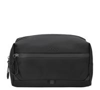 BOSS Kulturbeutel aus Kunstleder mit reflektierenden Details - Style Stenson_Washbag, 50558375 Schwarz ONESI