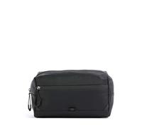 BOSS Kulturbeutel aus Kunstleder mit reflektierenden Details - Style Stenson_Washbag, 50558375 Schwarz ONESI