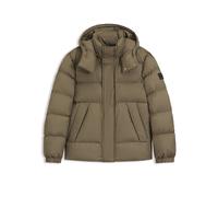 BOSS Regular Fit Steppjacke mit Stehkragen mit Druckknöpfen in Schlamm, Größe 58