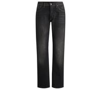 BOSS Straight-Fit Jeans aus komfortablem Stretch-Denim in ausgebleichtem Schwarz - Style HEIGHT-CLASSIC JEAN, 50528294 Schwarz 28/32