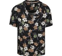 BOSS Strandhemd Blume Schwarz - Größe L Schwarz L