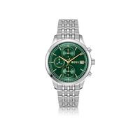 BOSS Stratus Chronograph mit grünem Zifferblatt und Gliederarmband - Style STRATUS, 58733295 Silberfarben ONESI